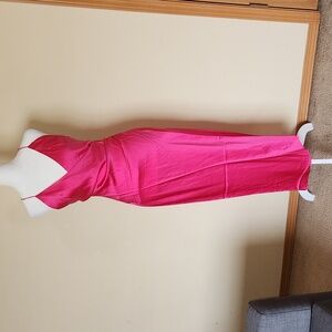 SER.O.YA Emma Silk Dress Fushia Purple Size Small